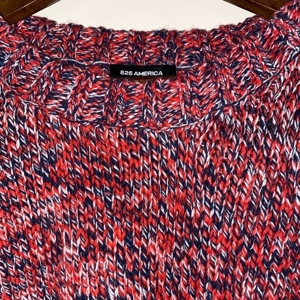 525 America Melange Dolman Sleeve Sweater Chunky Knit Multicolored NEW Women XL - Picture 4 of 9